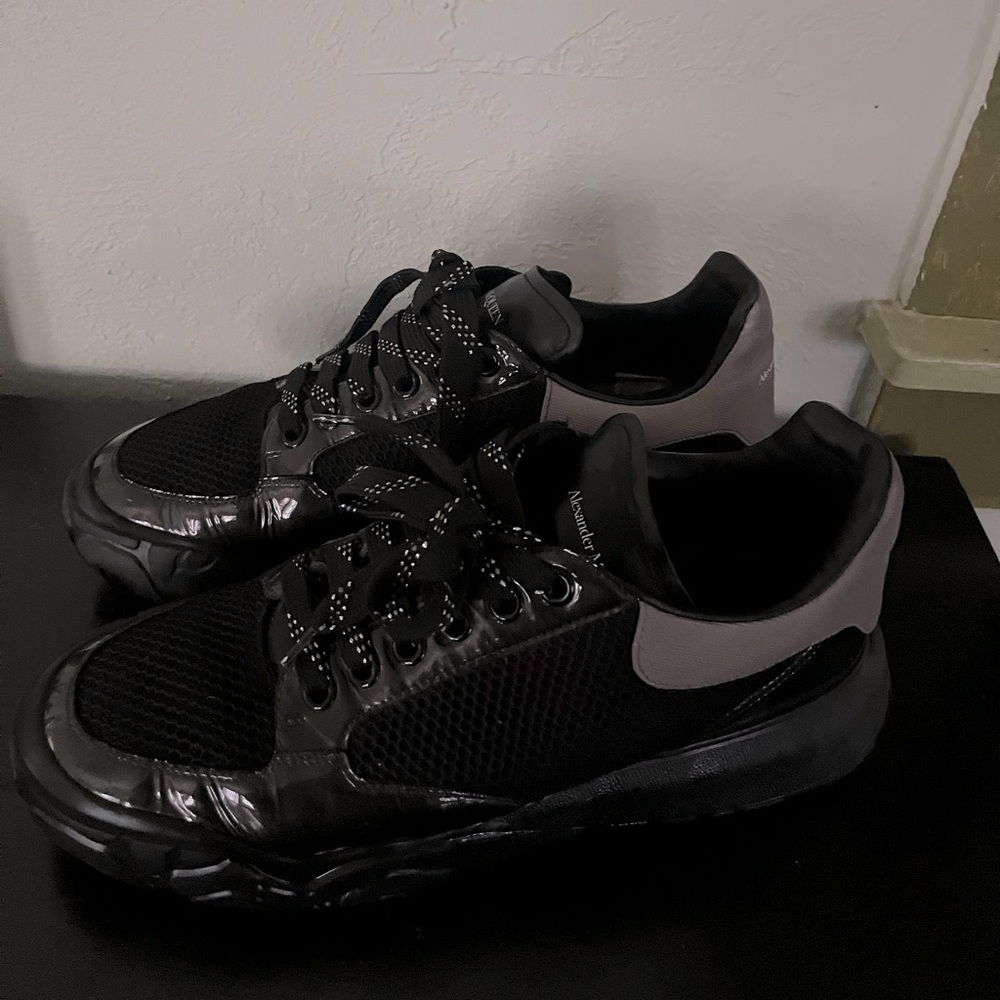 Alexander McQueen Black/Silver Reflective